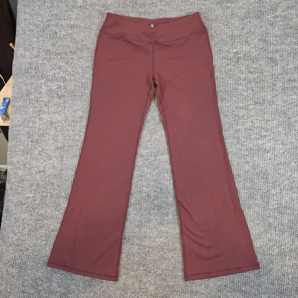 Lululemon Groove Pant Flare Super High-Rise *Nulu - Maroon / Deep Red Size XL